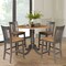 International Concepts Round 42 in W, 42 in L, 35.5 in H, Wood, Hickory/Washed Coal K45-42DPT-S102-4 - alternate 8